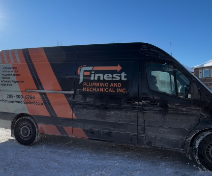 Professional plumber at work